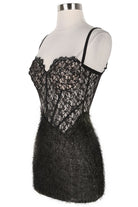 Women's Lace Bodice Sweetheart Spaghetti Strap Mini Dress - photo 3