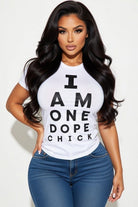Women's I Am One Dope Chick Graphic T-Shirt – back view