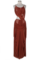 Women's Draped Ruched Cutout Maxi Dress - photo 2