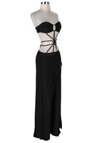 Women's Strapless Cutout Side Slit Maxi Dress - photo 4