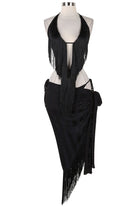 Women's Fringe Halter Bikini Top & Skirt Set - photo 4