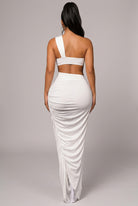 Women's One-Shoulder Cutout Bodycon Maxi Dress - photo 3