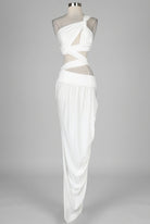 Women's One-Shoulder Cutout Bodycon Maxi Dress - photo 4