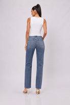 Women's Sculpted Corset Button-Front Top – full-length view