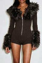 Knit romper front