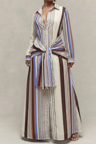 Stripe dress side
