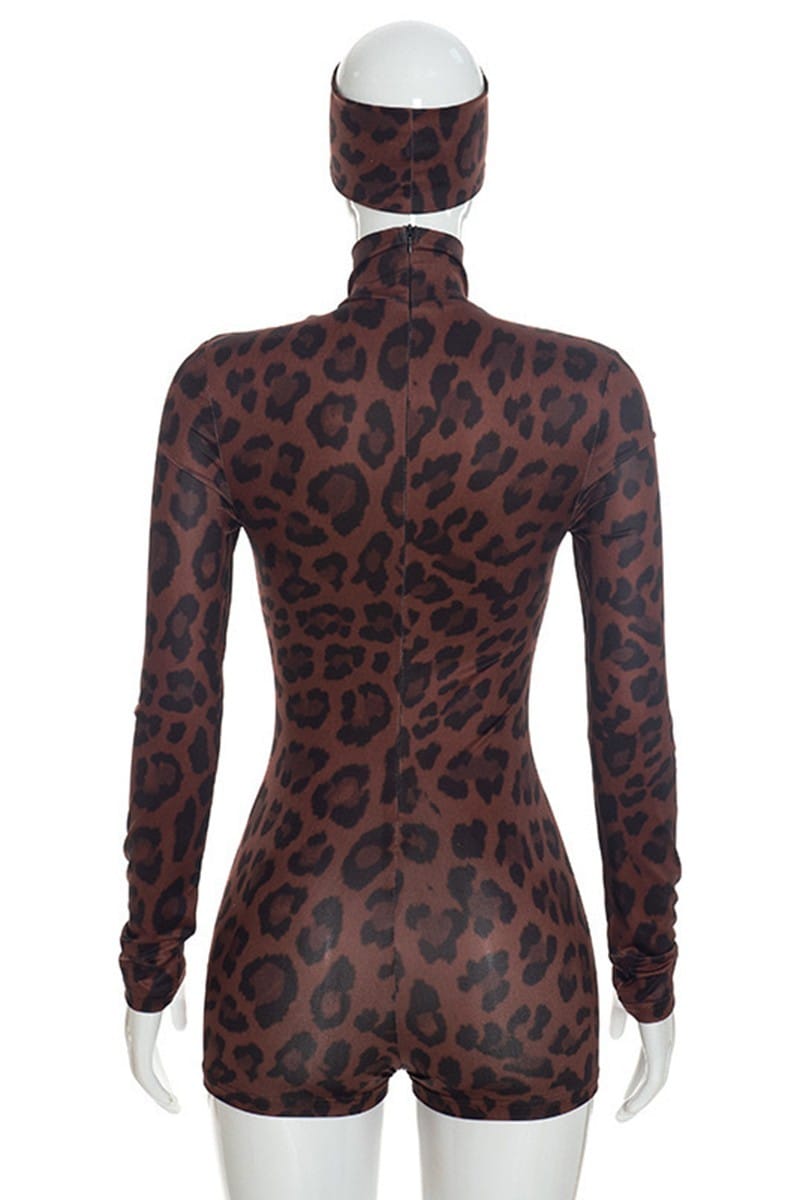 Leopard romper back