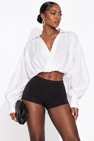 Wrap blouse front