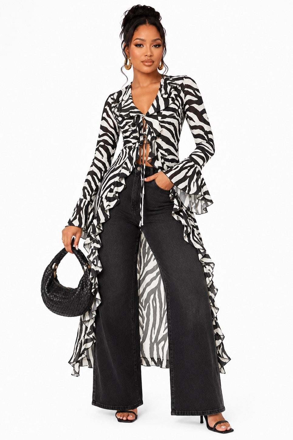Ruffle duster side