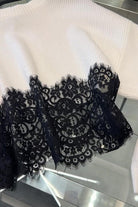 Lace trim detail
