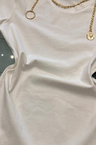 Gold chain embellishment detail