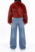 Faux fur coat color option