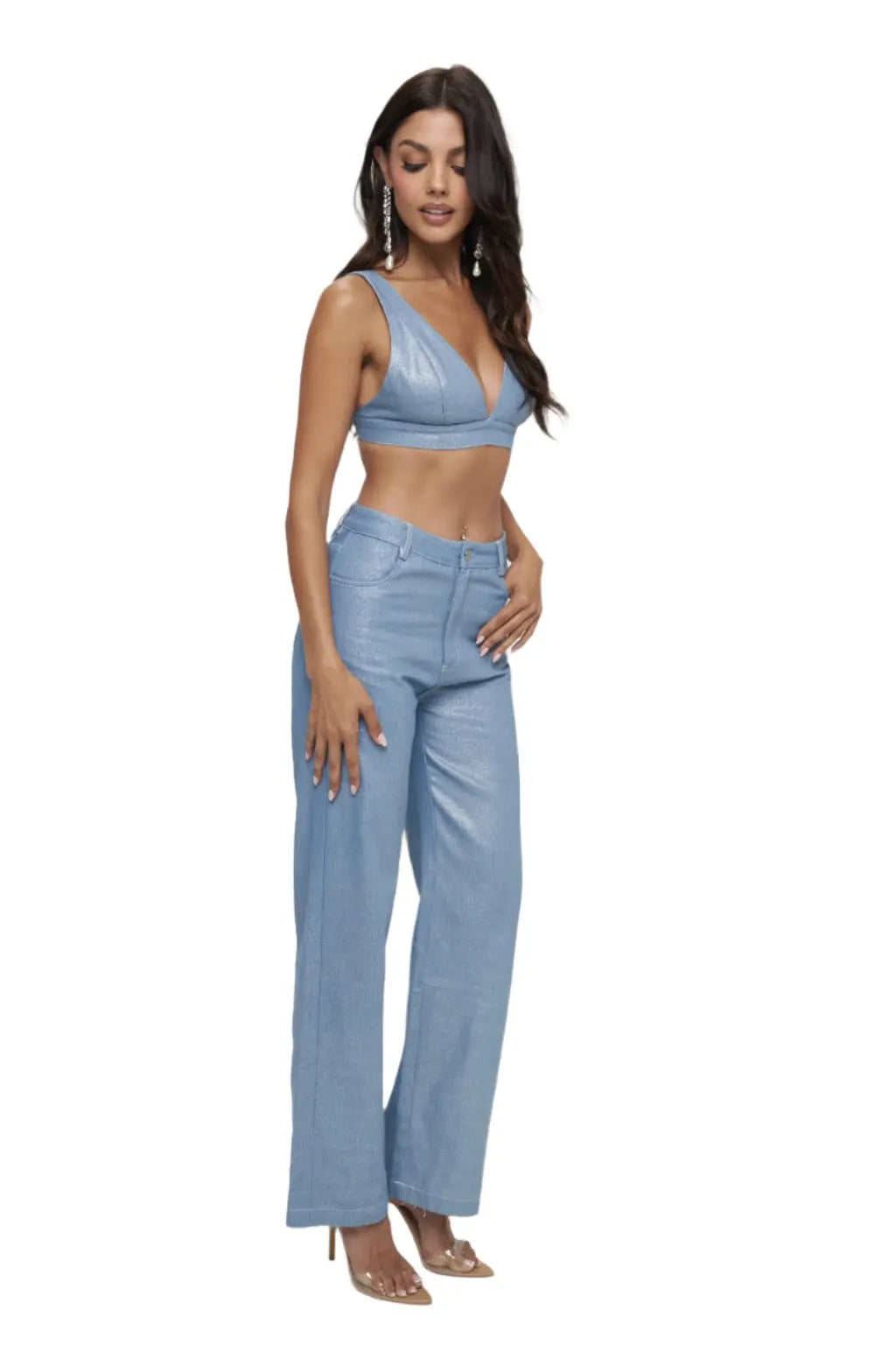 Denim pant set detail - Epicplacess