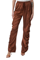 Satin cargo pants front view - Epicplacess