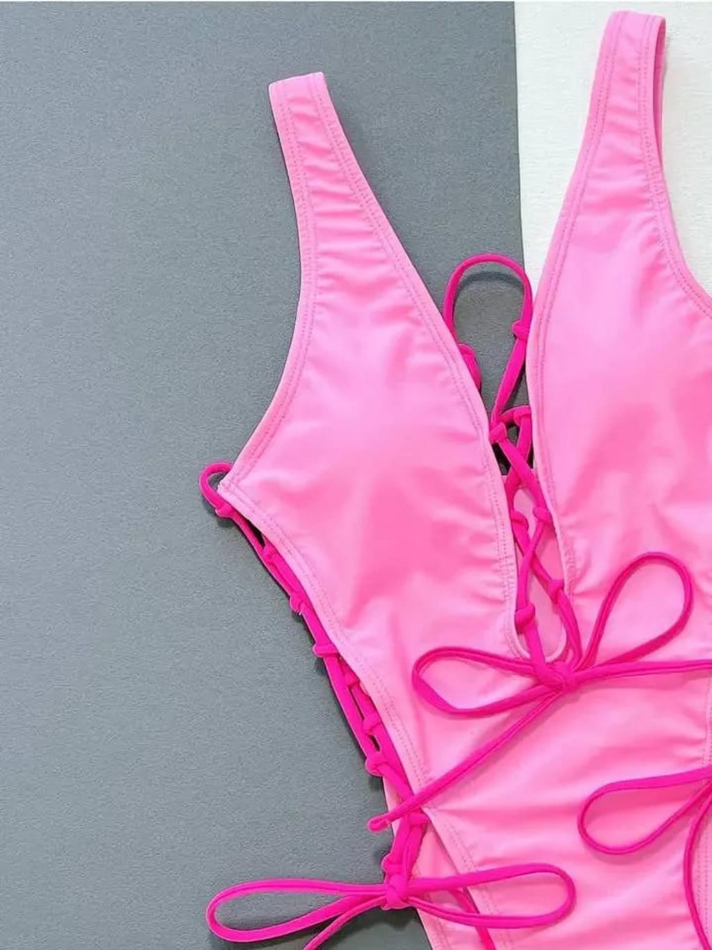 Fuchsia swimsuit outfit view - Epicplacess