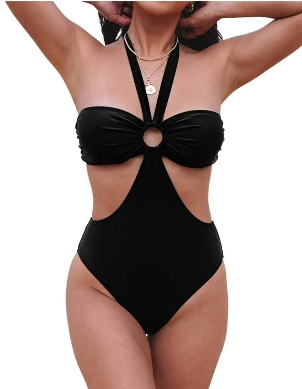 Black one-piece swimsuit - Epicplacess