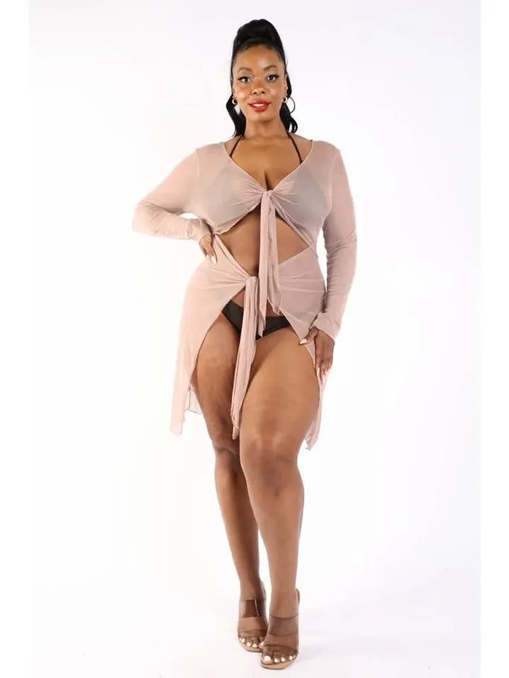 Mesh cover-up back view - Epicplacess