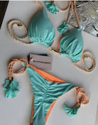 Textured two-piece bikini detail - Epicplacess