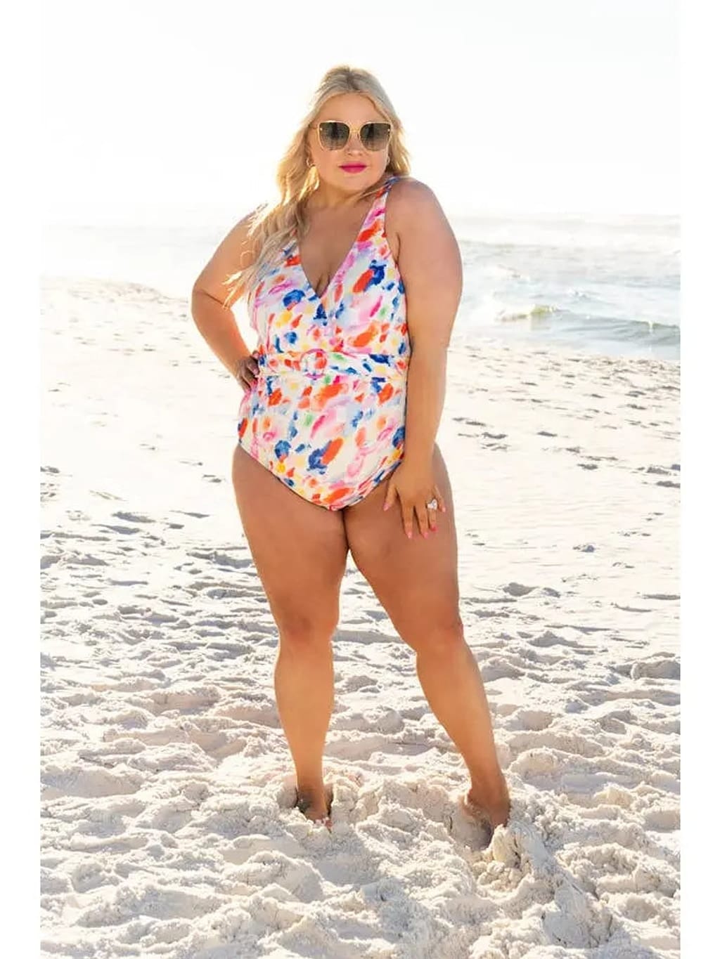 Abstract multicolor metallic swimsuit - Epicplacess
