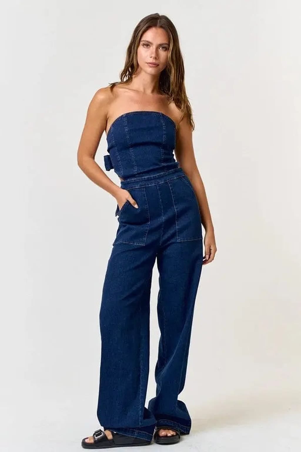 Blue denim jumpsuit - Epicplacess