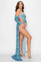 Tropical print set outfit view - Epicplacess