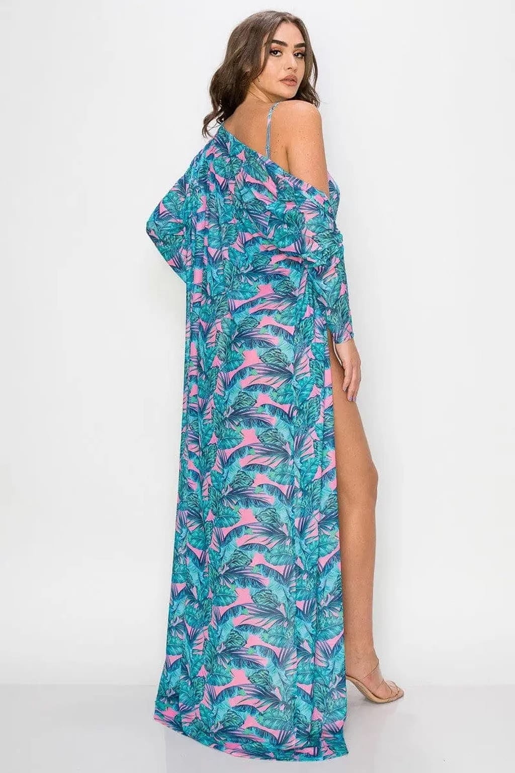 Tropical print bikini bodysuit set - Epicplacess