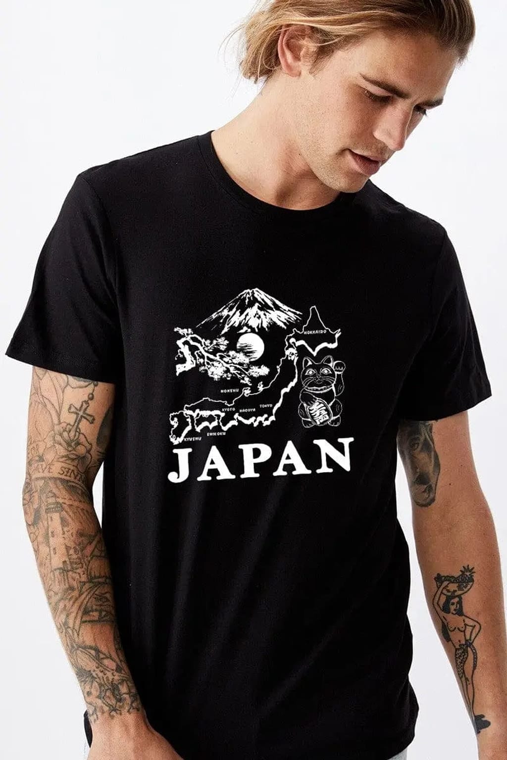 Black graphic T-shirt - Epicplacess