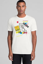 Splatter graphic tee front view - Epicplacess