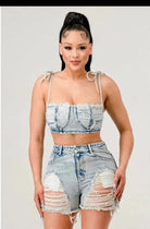 Denim shorts set - Epicplacess