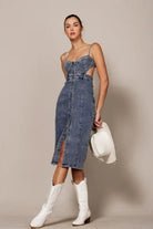 Denim dress outfit view - Epicplacess