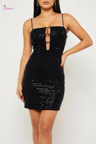 Power mesh dress back view - Epicplacess