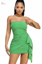 Embellished mini dress front view - Epicplacess