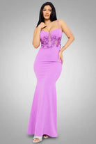 Purple gown outfit view - Epicplacess