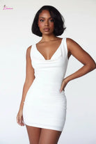 Cowl neck mini dress - Epicplacess