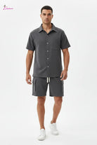 Button-up shirt set back view - Epicplacess
