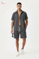 Cargo shorts set outfit view - Epicplacess