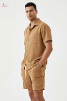 Cargo shorts set side view - Epicplacess