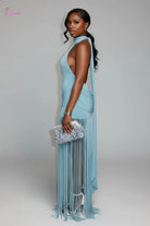 Fringe maxi dress detail - Epicplacess