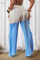 Fringe flare pants front view - Epicplacess
