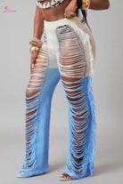 Ivory blue pants back view - Epicplacess