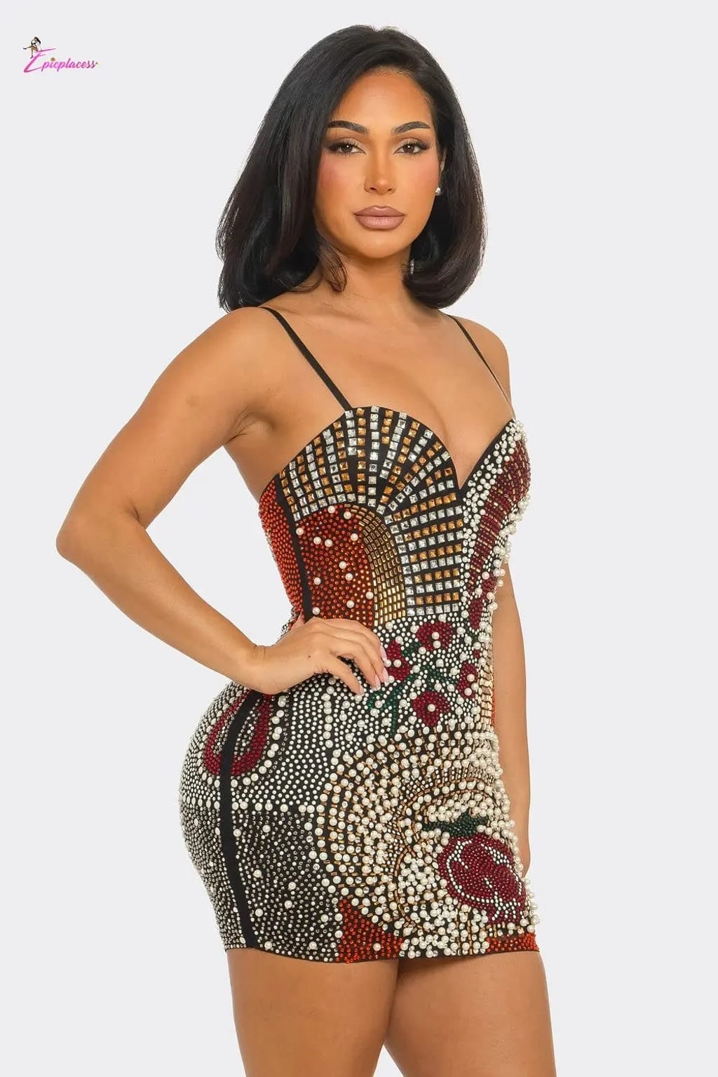 Multicolor dress outfit view - Epicplacess