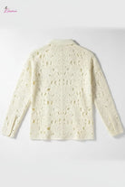 Floral lace shirt front view - Epicplacess