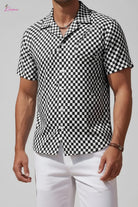 Checkerboard shirt front view - Epicplacess