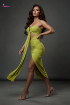 Strapless ruched dress final detail - Epicplacess