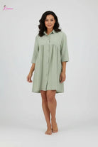 Sage green dress detail - Epicplacess