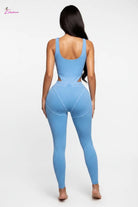 Crop top and leggings set front view - Epicplacess