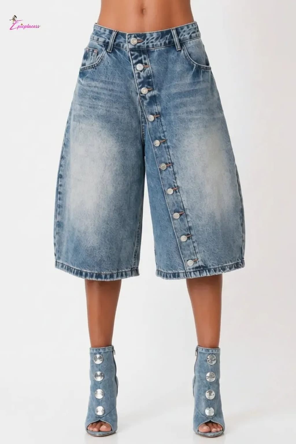 Wide leg culottes outfit view - Epicplacess