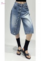 Denim culottes detail - Epicplacess
