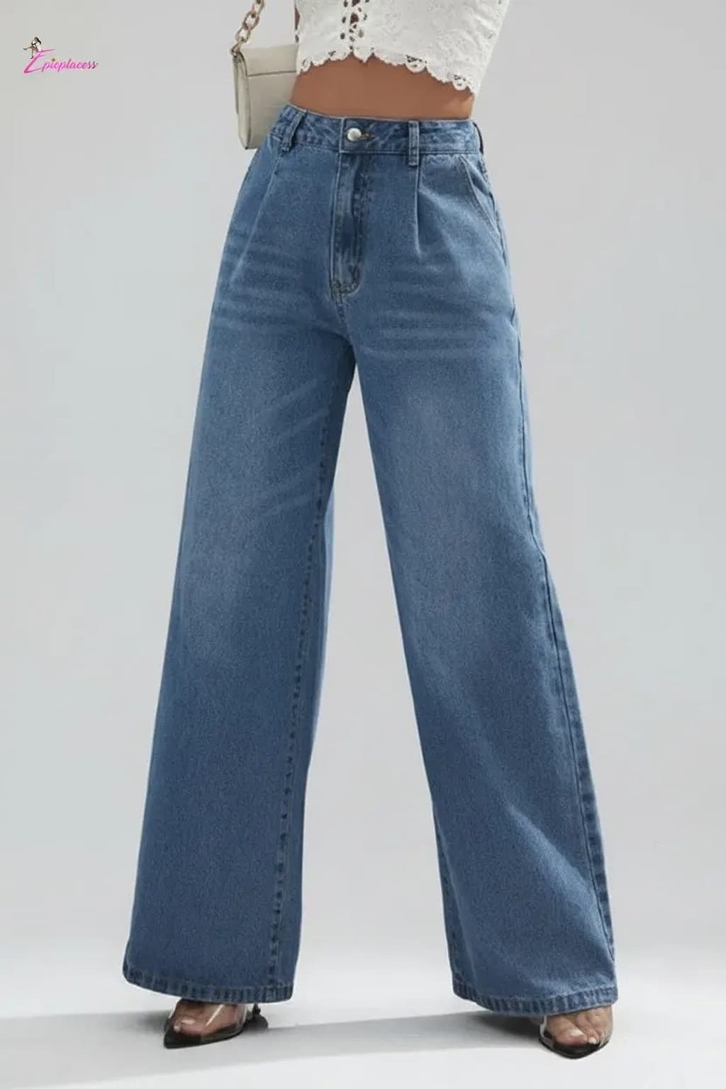 Pleated jeans side view - Epicplacess