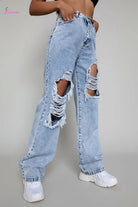 Wide-leg jeans side detail - Epicplacess